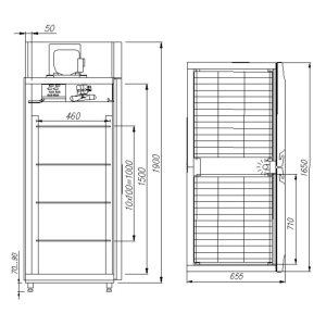 Шкаф холодильный Carboma R1120 INOX - Изображение 2
