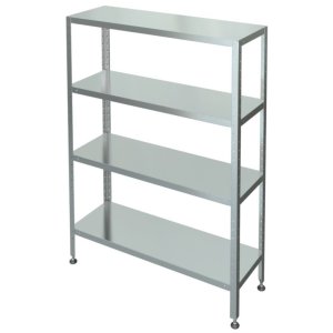 Стеллаж с 4-я сплошными полками МХМ С-4-0,4/0,5/2,0 (нержавейка) 
