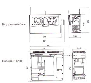 Сплит-система холодильная среднетемпературная Polair SM 232 M - Изображение 2