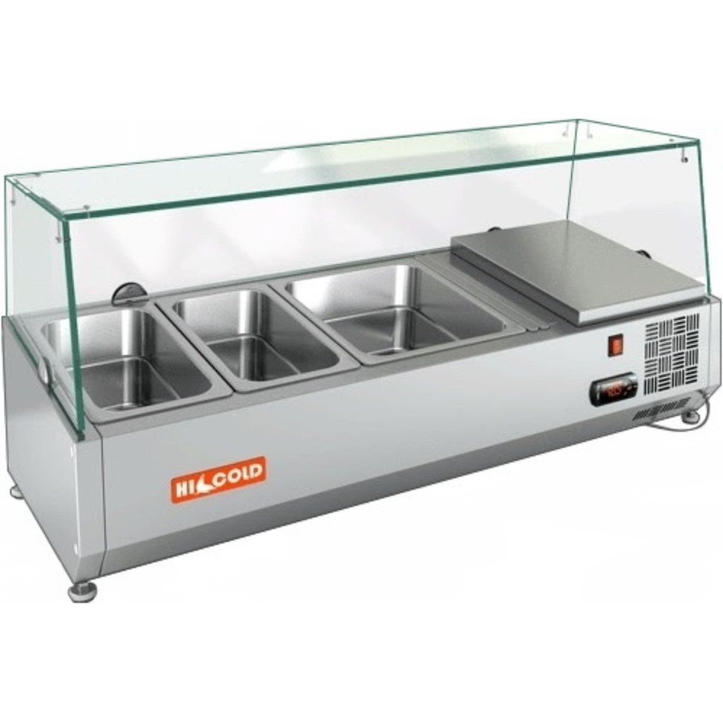 Витрина холодильная для ингредиентов HICOLD VRTG 1000 1/3