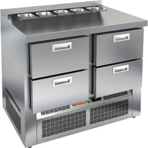 Стол холодильный для салатов HiCold SLE2-22GN (1/6) без крышки