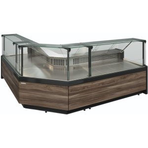 Витрина холодильная Carboma GC111 SM 3,75-1 (1008 Темный дуб) (газлифт, без боковин) - Изображение 3