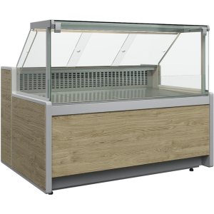 Витрина холодильная Carboma GC111 VV 1,25-1 (1010 Мариель) (динамика, газлифт, без боковин)