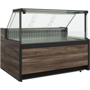 Витрина холодильная Carboma GC111 VV 2,0-1 (1008 Темный дуб) (динамика, без боковин)