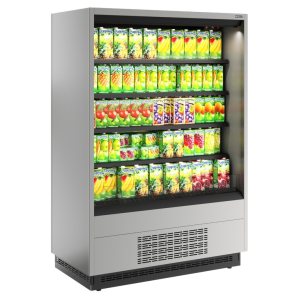 Горка холодильная Carboma FC20-07 VM 1,0-2 0300 (версия 2.0) (9006-9005) (бок металл)