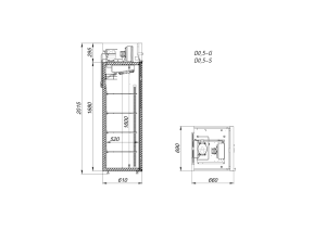  Шкаф холодильный среднетемпературный Arkto D0.5-G - Изображение 2